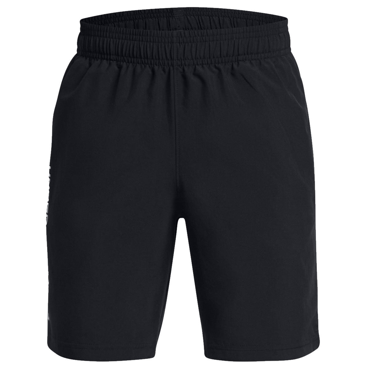 Under Armour Woven Wordmark Shorts - Boys - Black/White