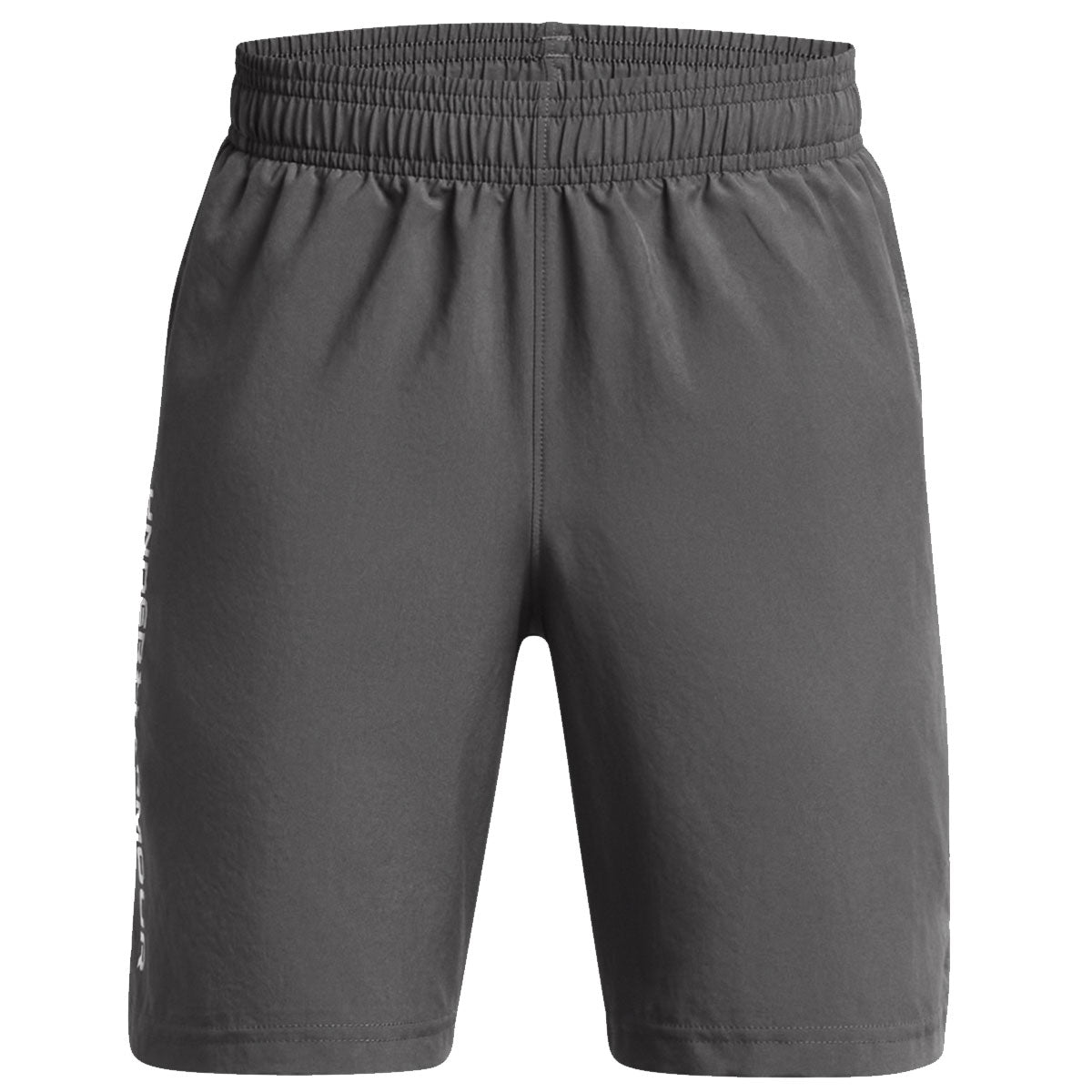 Under Armour Woven Wordmark Shorts - Boys - Castlerock/White