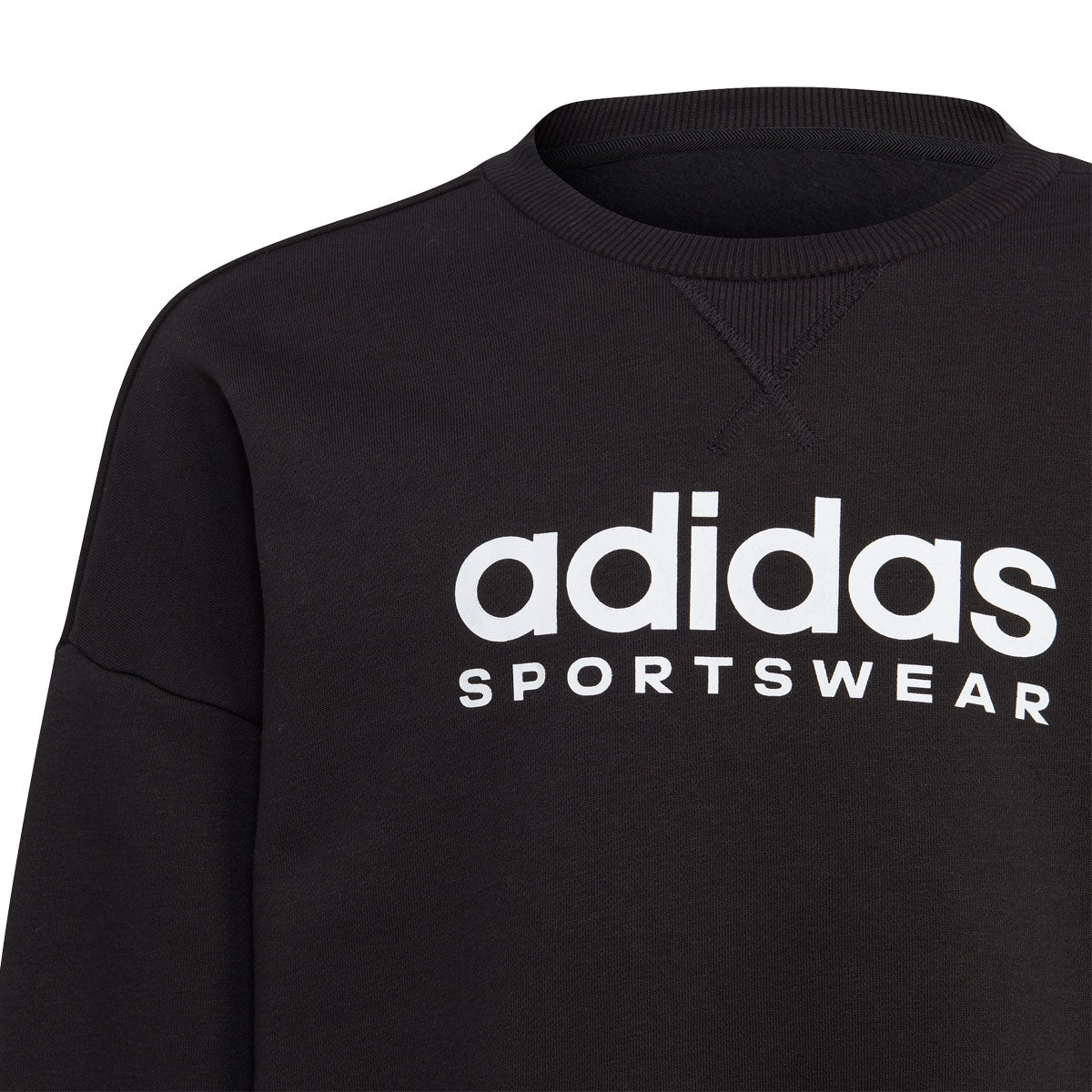 adidas All Season Crew Sweatshirt - Boys - Black/White