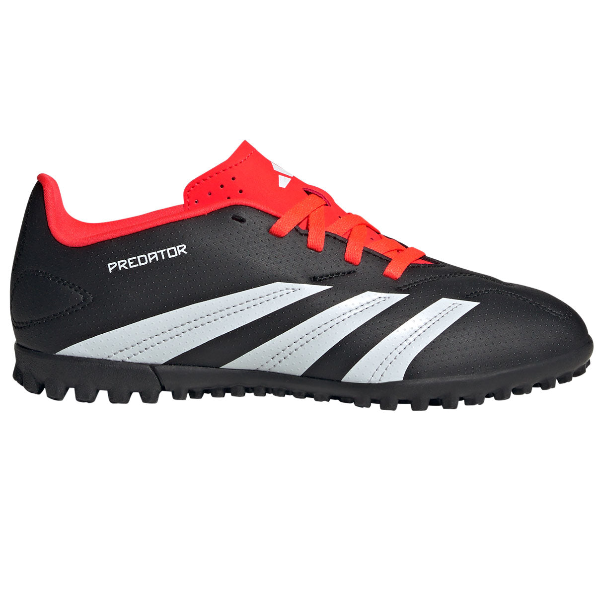 adidas Predator Club Turf Football Boots - Youth - Black/Red