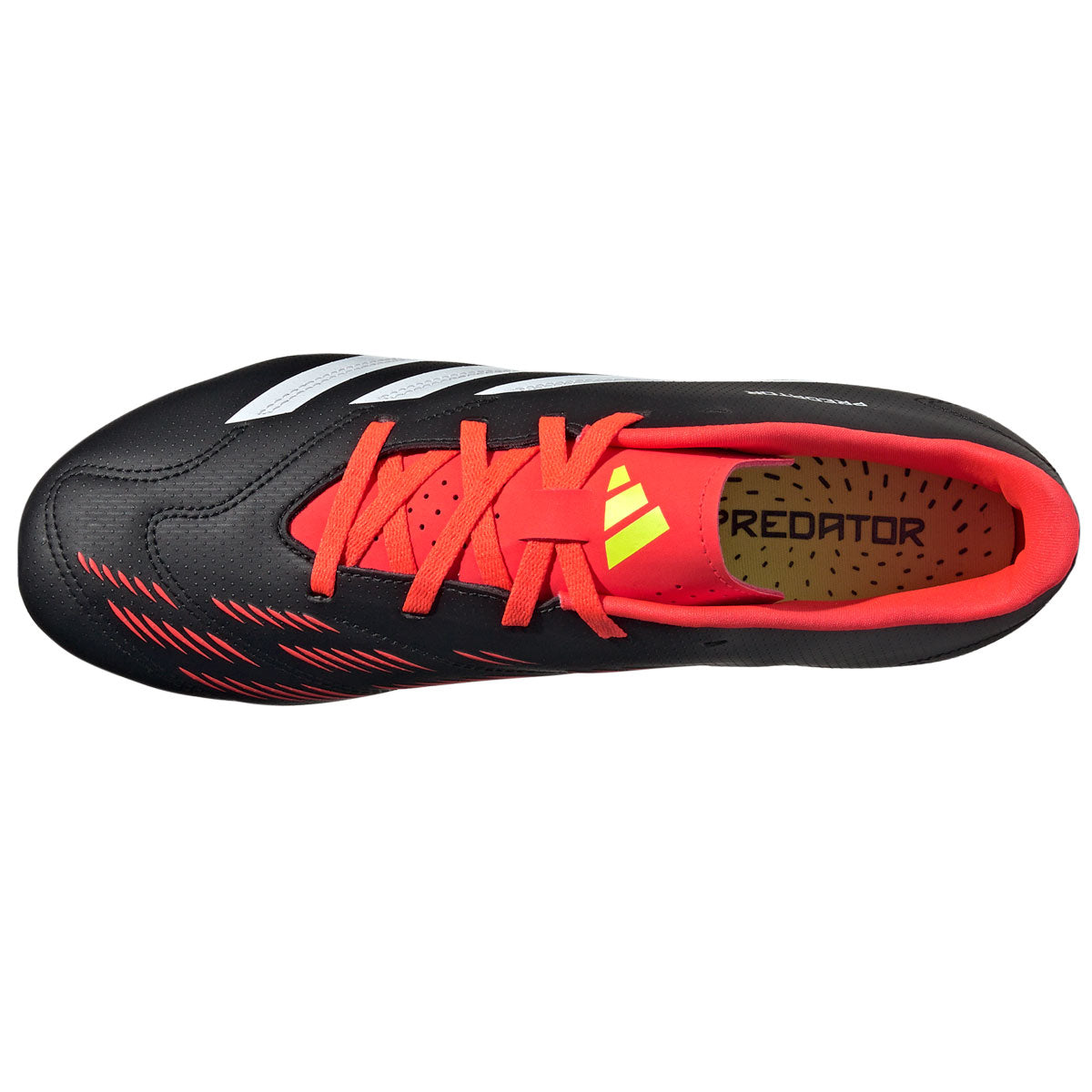 adidas Predator Club FxG Football Boots - Adult - Black/White/Solar Red