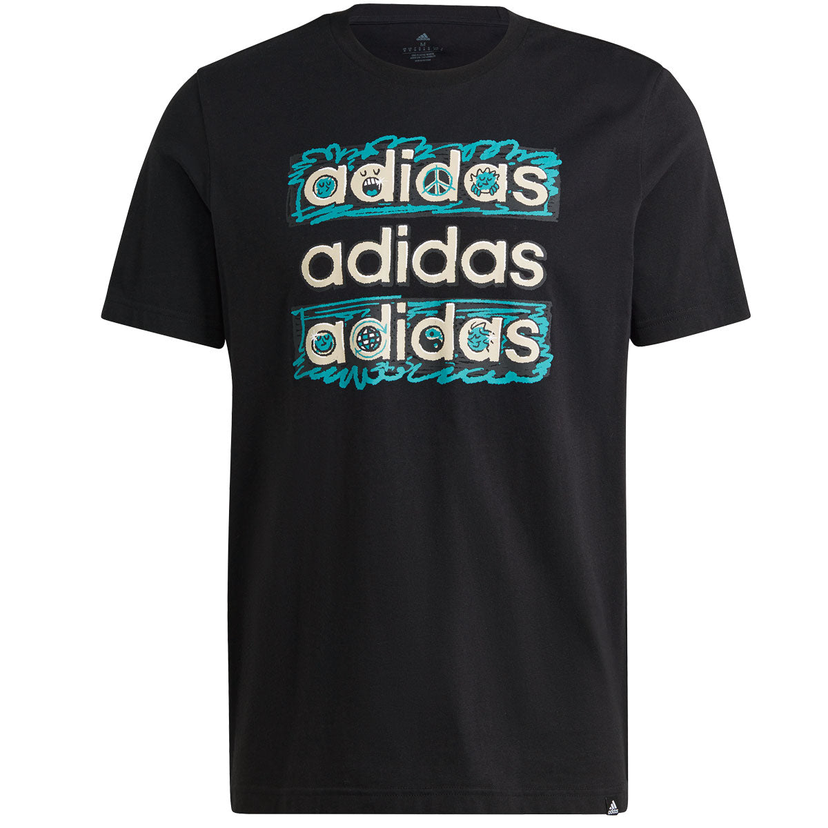 adidas Sportswear Dream Doodle Multi Tee - Mens - Black